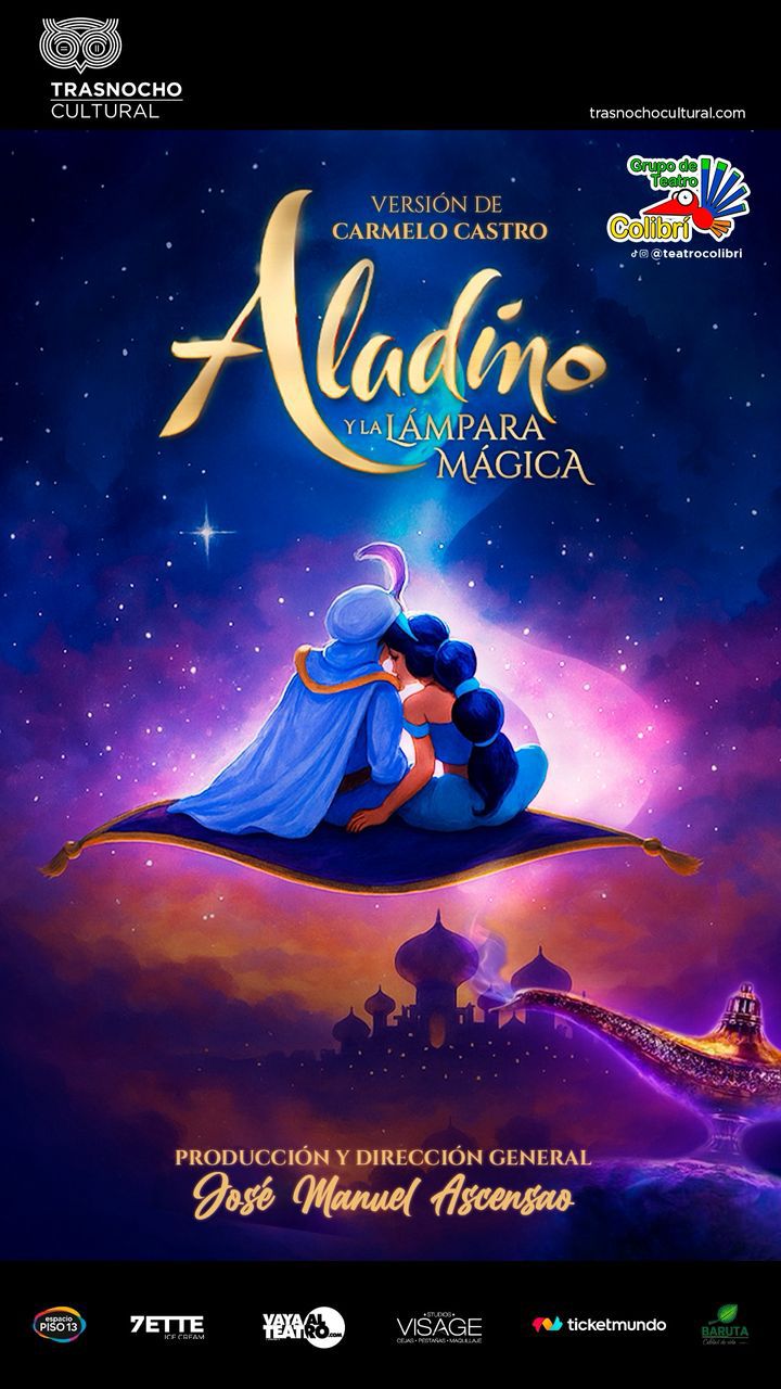 “Aladino y la Lámpara Mágica” del Grupo Colibrí llega con su música, magia y deseos al Teatro Trasnocho 3 IMG 20251028 WA0035
