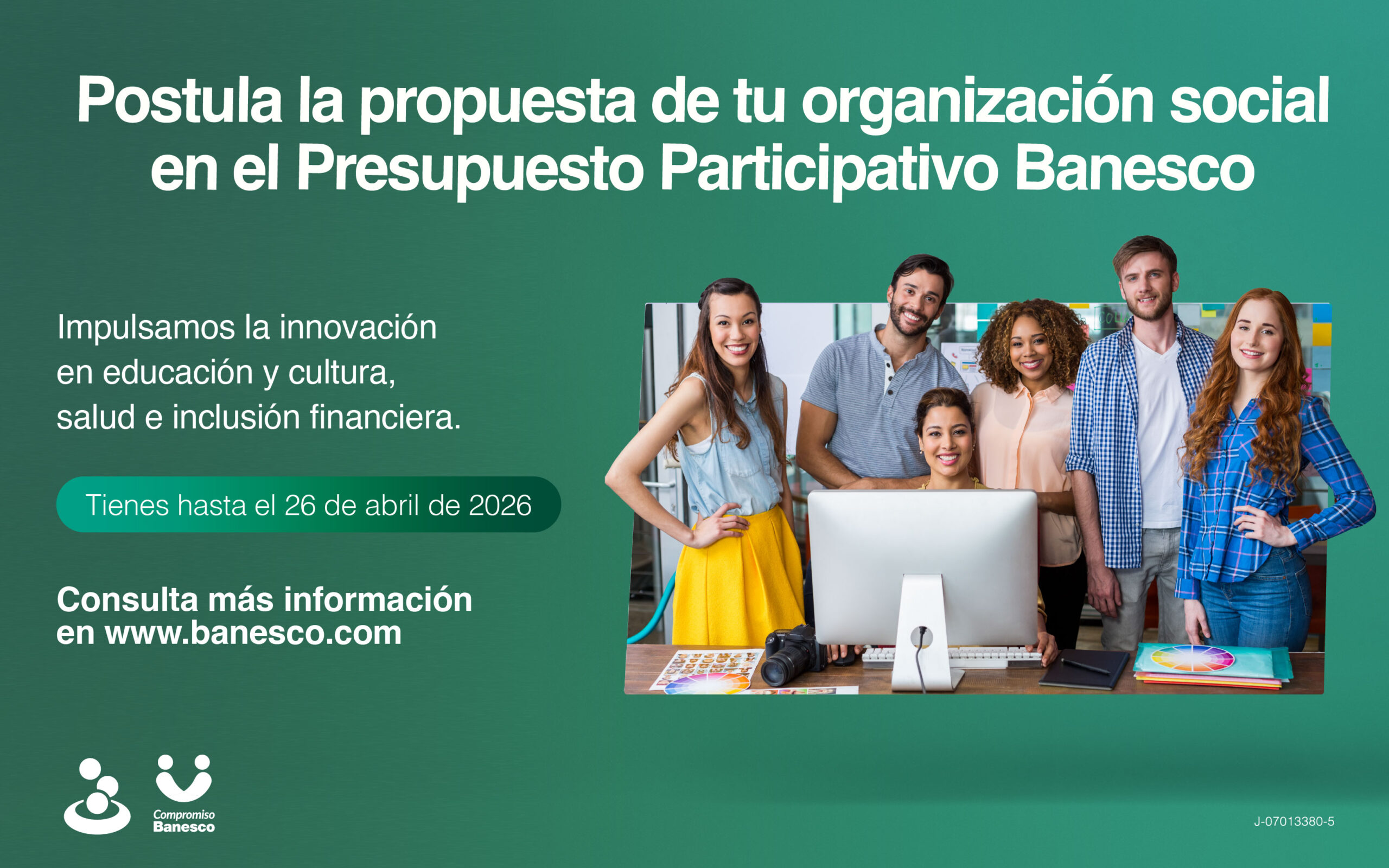 Continua la convocatoria al Presupuesto Participativo para Organizaciones Sociales de Banesco 2026 scaled
