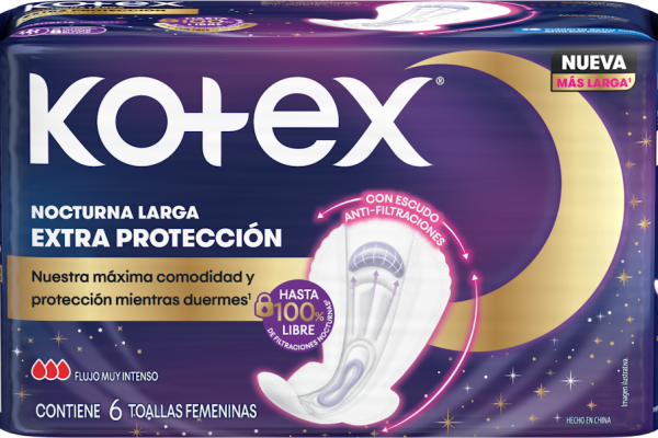 Kotex toalla nocturna extra larga