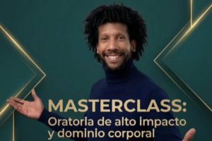 Flayer Masterclass de la Oratoria de Alto Impacto