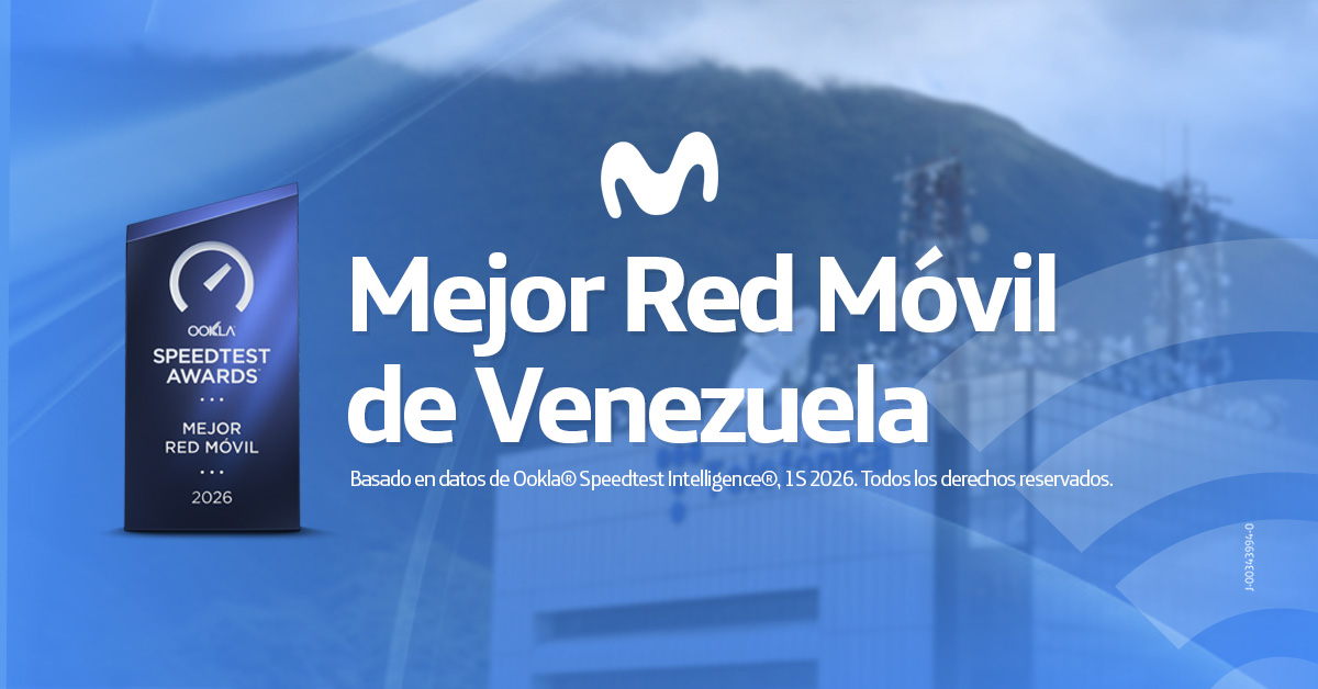 Movistar reconocida por Ookla como la Mejor Red Movil de Venezuela